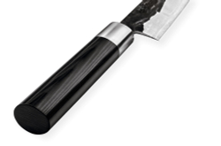 Нож кухонный универсальный 16.2см, гвоздичное масло и салфетка Samura Blacksmith SBL-0023C/K