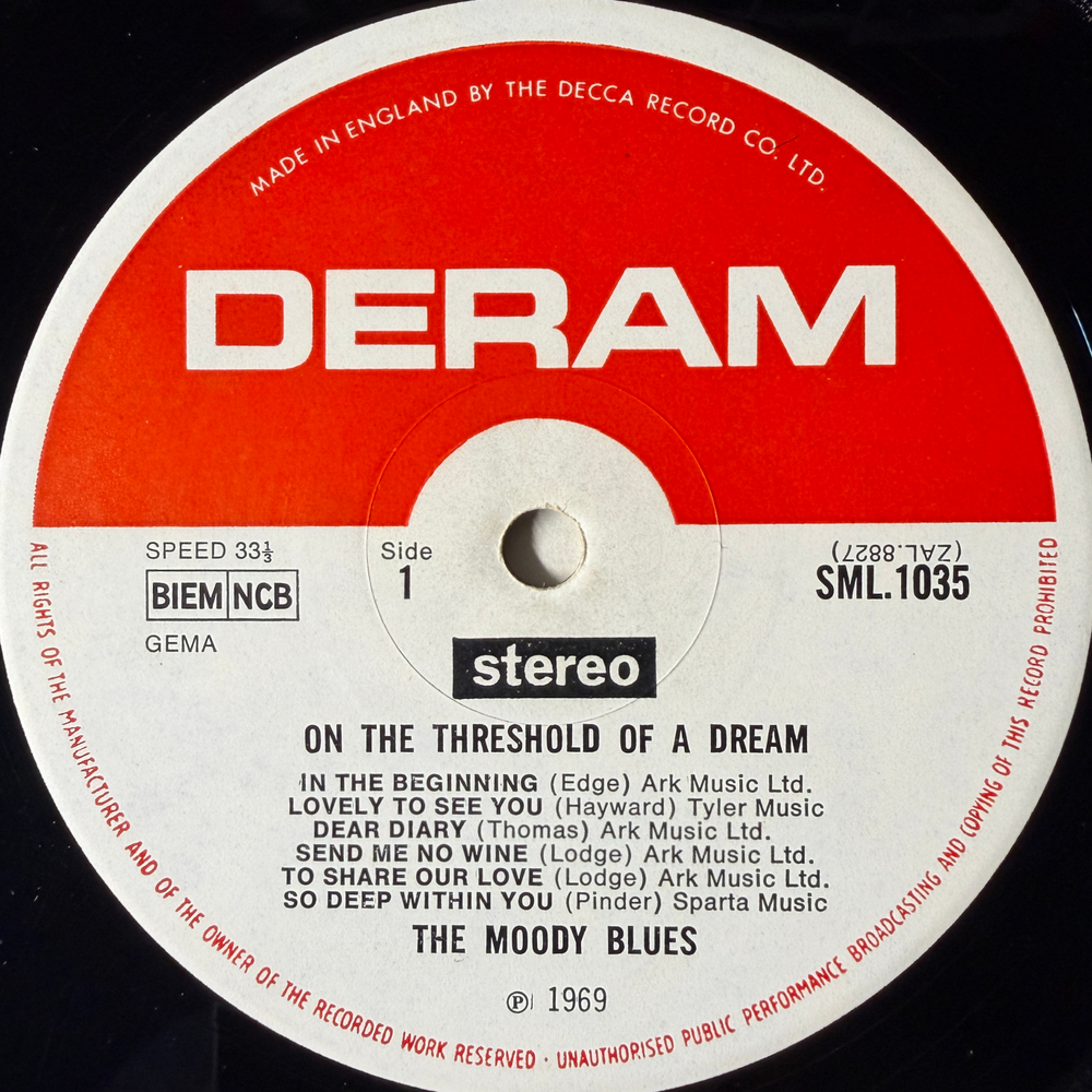 The Moody Blues - On The Threshold Of A Dream (Англия 1969г.)