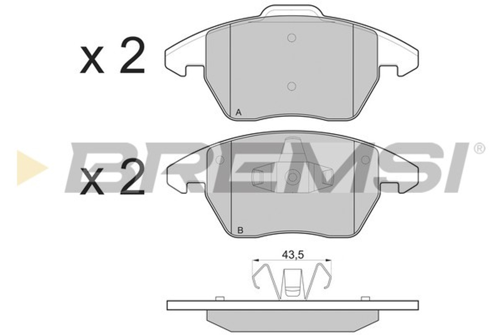 BREMSI - BP3174-BMS - Brake Pad Set, disc brake