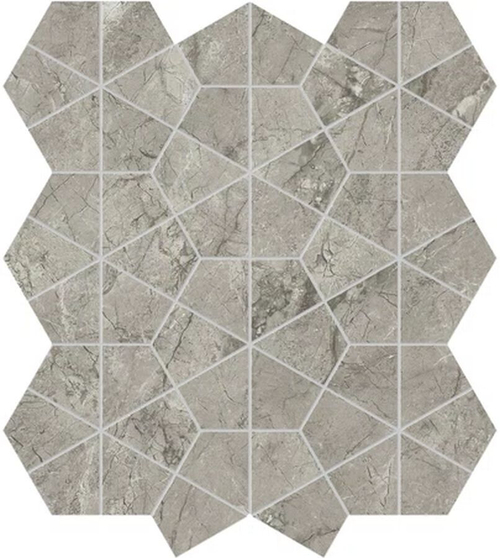 Мозаика/Керамогранит ATLAS CONCORDE MARVEL MERAVIGLIA Silver Majestic Hexagon Lappato 40,3x46,6