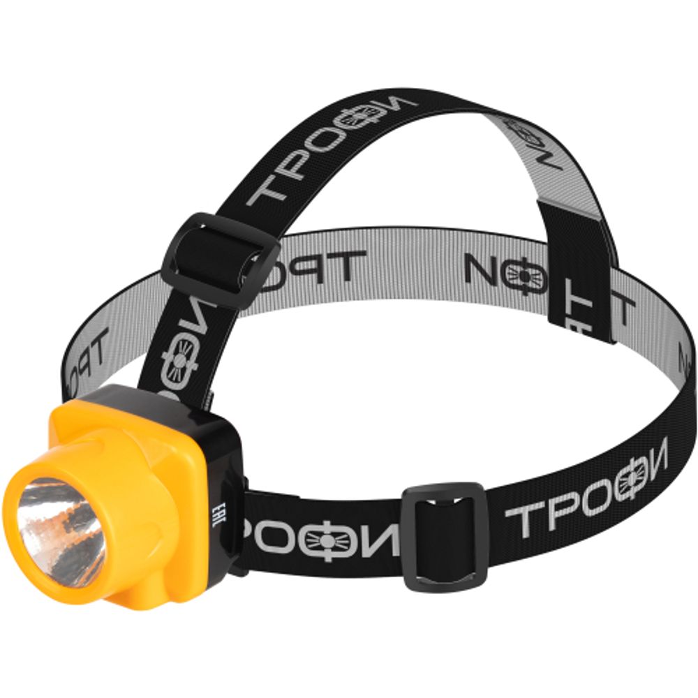 Фонарь налобный светодиодный Трофи TG1 аккумуляторный, яркий, 4V0.5Ah, 1xLED, ЗУ 220V | Трофи