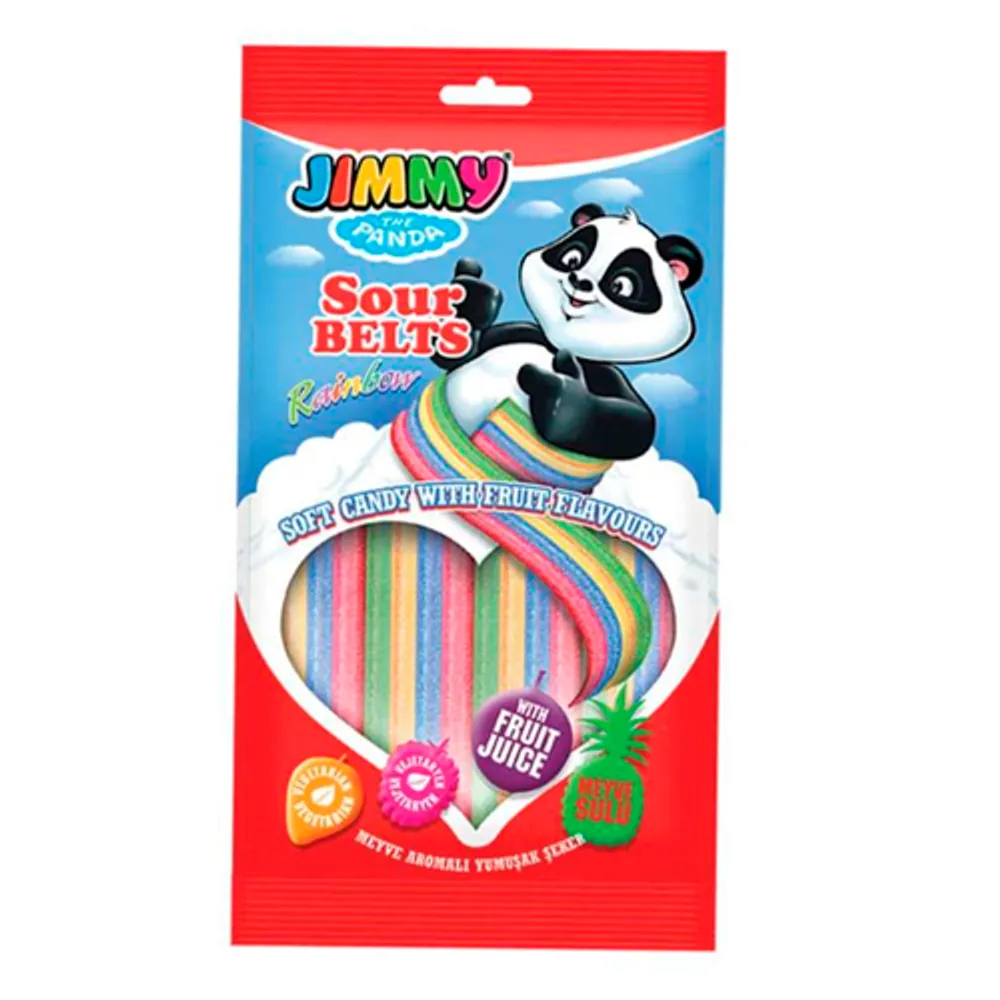 Кислые ремешки Gimmy Sour Belts 75гр
