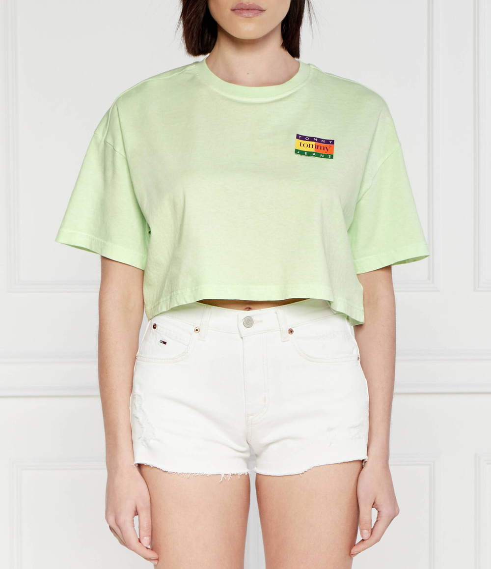 Футболка Summer flag Tommy Jeans - лимонный(DW0DW18141)