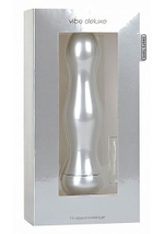 Вибратор Vibe Deluxe Silver - 16,5 см. (Цвет: серебро)