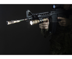 Фонарь светодиодный тактический Armytek Dobermann Pro Magnet USB, 1500 лм, холодный свет, песочный