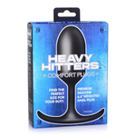 Черная анальная пробка с утяжелением Premium Silicone Weighted Anal Plug XL - 16,8 см. (Цвет: черный)