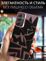 Дизайнерский чехол из пластика для SAMSUNG GALAXY A34 с усиленной защитой камеры и глянцем