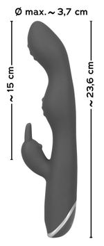 Фиолетовый вибратор A & G-Spot Rabbit Vibrator для стимуляции зон G и A - 23,6 см. (Цвет: фиолетовый)