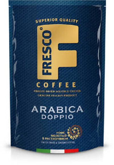 Кофе растворимый с молотым Fresco Doppio пакет 75 г