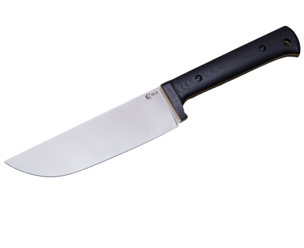 Нож кузница Семина Узбекский, ст.95Х18, ц.м. рук.G10 черн., красный.сп. чехол кайдекс