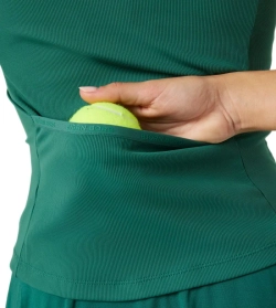 Топ теннисный Bj_rn Borg Ace Pocket Ribbed Tank - posy green