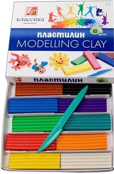 Пластилин 10цв. стек "Классика" (Луч)