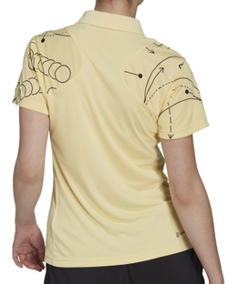 Женское поло Adidas Club Tennis Graphic Polo Shirt - желтый