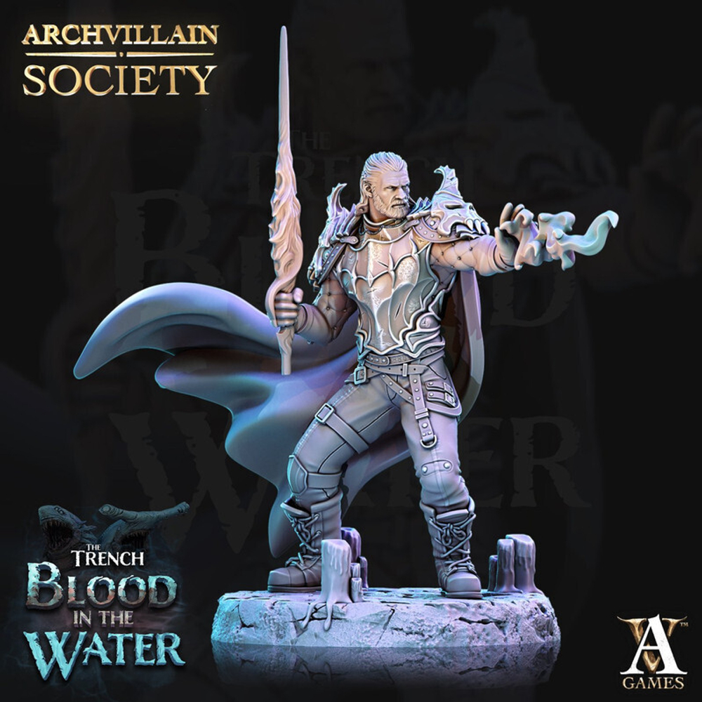 Grand Alliance Death Soulblight Gravelords Vampire Counts  Necromancer Воин-некромант миниатюра для dnd, днд, pathfinder, фентези, Настольная игра, НРИ, Варгейм, РПГ