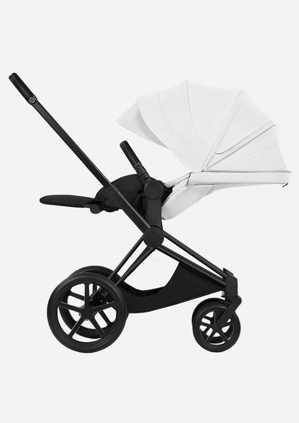 Коляска Cybex Priam V Matt Black Style 2 в 1 Off White