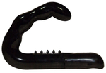 Чёрный стимулятор простаты Ebony Prostate Massager (Цвет: черный)