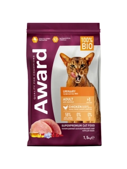 Корм для кошек Urinary с курицей 1,5кг