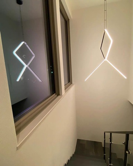 Pendant design lamp Arrangement Broken Line by Flos