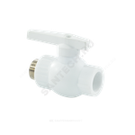 Кран шаровой PP-R белый Дн 25х3/4" Ру25 НР VALFEX 10144225