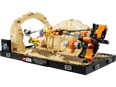 Конструктор LEGO Star Wars 75380 Диорама: гонка на подах на Мос-Эспа
