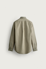 РУБАШКА ИЗ ХЛОПКА КЛАССИЧЕСКОГО КРОЯ — ZARA