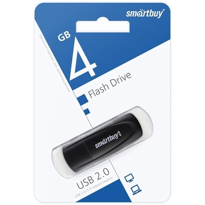 Флеш-накопитель 4 Gb Smartbuy Scout Black