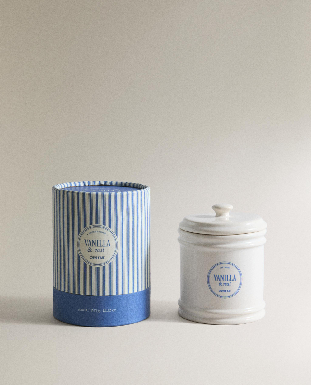 Свеча ароматическая Vanilla & Nut 300 г Zara Home, фото 4