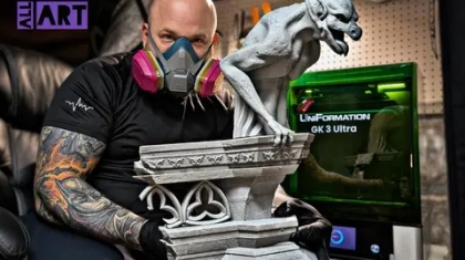 Когда 3D-принтер становится холстом: как художник объединил 3D-печать и традиционное искусство