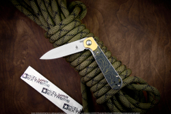 Складной нож Kizer PPY сталь CPM S35VN Satin рукоять Раффир