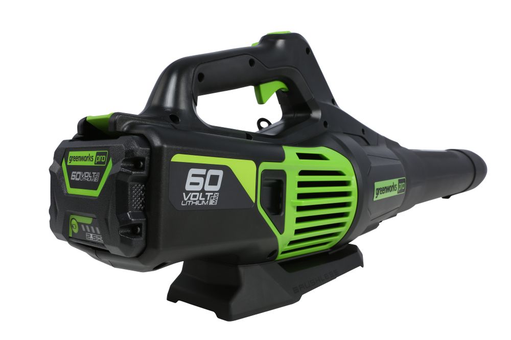 Аккумуляторный воздуходув Greenworks GD60ABK4, 2405607UB,60v, АКБ 4 А·ч. и ЗУ