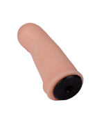 Пояс-трусики с 2 насадками Exotic-Alice - 18 и 10,5 см. (Цвет: телесный с черным)