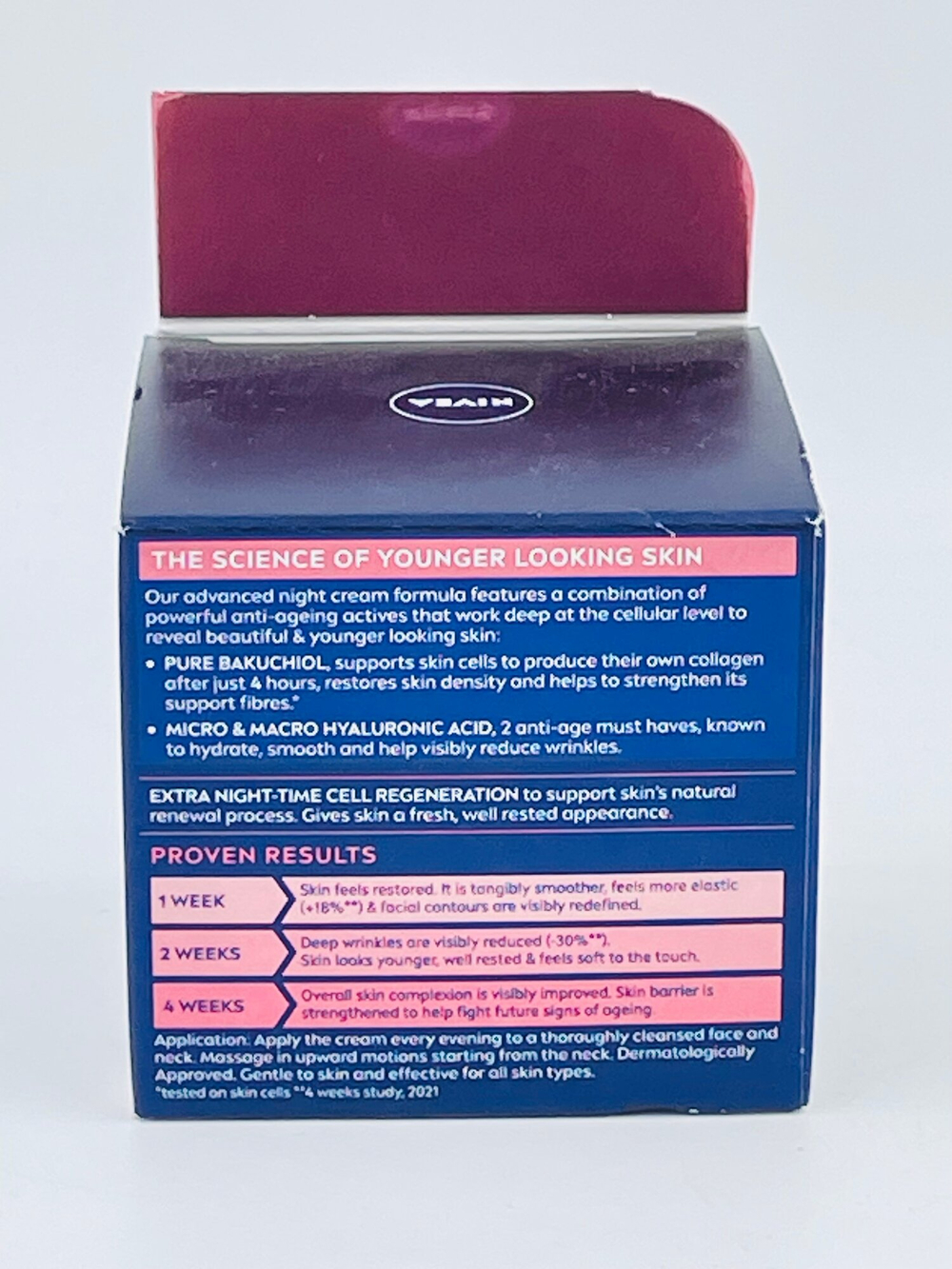 Ночной крем NIVEA Cellular Expert Lift антивозрастной с бакучиолом и 2 видами гиалуроновой кислоты, 50 мл (Германия)