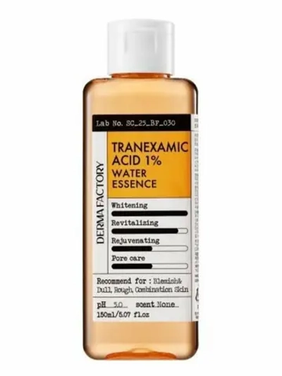 Осветляющий тонер для лица с транексамовой кислотой Derma Factory Tranexamic Acid 1% Water Essence,150 мл