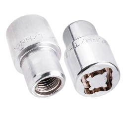 Набор секретных гаек на колесные диски 7/16''RH 5пр. Forsage F-643105