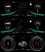 Электронная панель приборов Mitsubishi Pajero 4 2006-2022 - Kuberg NH-LCD-M1203 с 12.3" ЖК экраном QLED