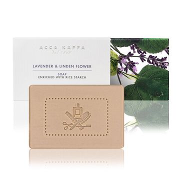 Мыло туалетное твердое Acca Kappa, Lavender & Linden Flower, 150 гр