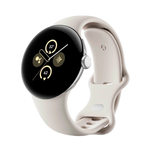 Умные часы Google Pixel Watch 2 Wi-Fi + LTE 41mm, Silver/Porcelain (Полированный серебристый корпус, ремешок фарфорового цвета