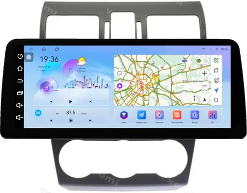 Магнитола для Subaru Forester 4 2012-2015, Impreza 4, XV 1 (штатная КЗВ и/или harman/kardon) - FarCar S500-TS18 монитор 12.3" 2K QLED на Android 14, Быстрая, CarPlay, 4G SIM-слот