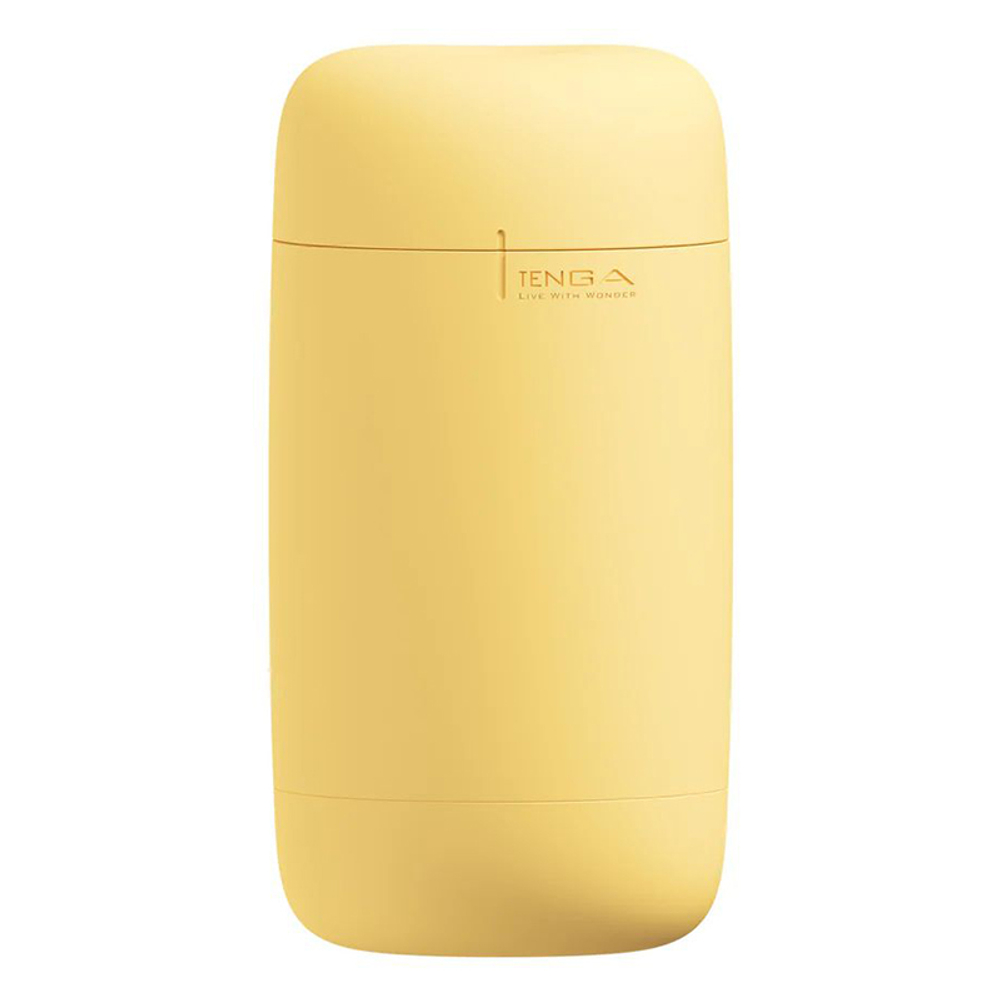 Желтый мастурбатор 16,5см Tenga Puffy Custard Yellow PUF-004