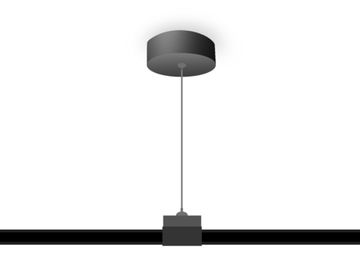 Подвес для трекового шинопровода 1м GL7033 BK черный Standard 220V Ambrella