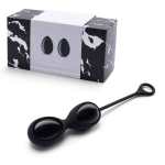 Тренажеры йони из черного обсидиана Le Wand Crystal Yoni Eggs Black LW-031-BO