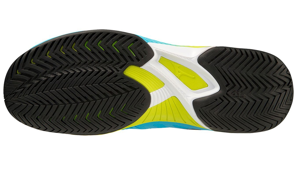Мужские кроссовки теннисные Mizuno Wave Exceed Tour 5 AC - jet blue/bolt neon/black