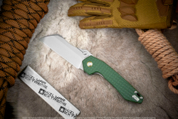 Нож Vosteed Gator сталь 14C28N Stonewash рукоять Green Micarta