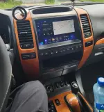 Магнитола для Lexus GX470 J120, Toyota Land Cruiser Prado 120 (климат на ШГУ, рамка тип 1) - Teyes CC4L-DTS монитор 9" IPS, Android 14, Быстрая, Snapdragon 662, CarPlay, 4G SIM-слот