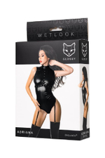 Боди Glossy Adriana из материала Wetlook M