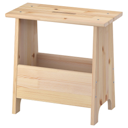 IKEA PERJOHAN  (ИКЕА ПЕРЙОХАН)  -  Табурет с ящиком для хранения - сосна