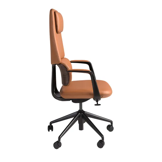 Офисное кресло Angel Cerda 4261 из коричневой экокожи