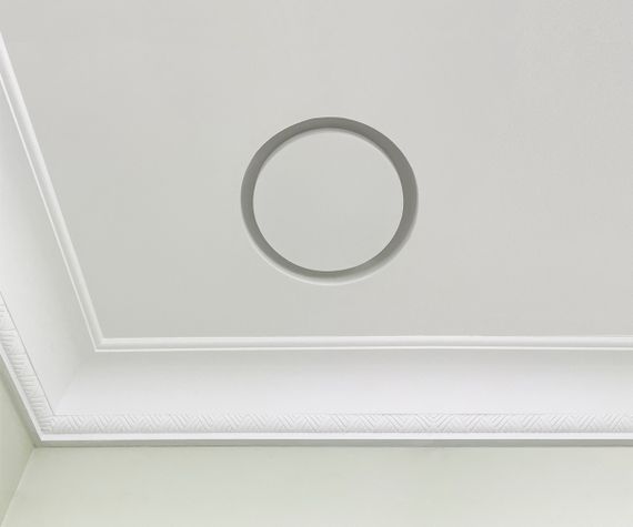 Диффузор под покраску скрытого монтажа SECRET RING 125/150 с приточно-вытяжным вентилятором