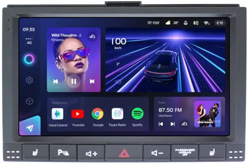 Магнитола для Volkswagen Touareg 2002-2010 (рамка с кнопками) - Teyes CC3 Android 10, Быстрая, CarPlay, SIM-слот
