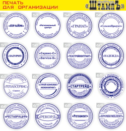Печать с Вашим логотипом для ИП, ООО, организации и самозанятого на карманной оснастке Trodat 9342 диаметром 40 мм